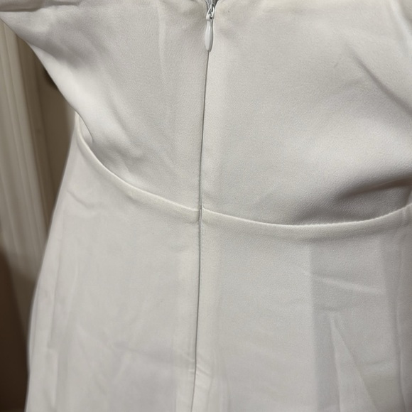 Lulu's White Ruffled V-Neck Mini Dress - Picture 6 of 8